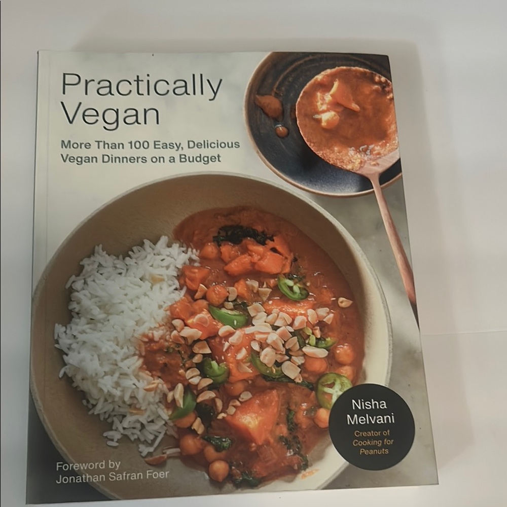 Practically Vegan Cookbook by - White Cover
